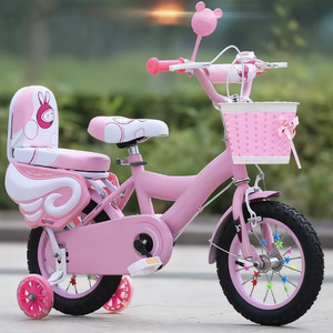 2021 nuevo estilo niños bicicleta horquilla de acero barato 12 14 20 pulgadas Sepeda Anak para niños 3-8 10 11 12 años para niñas asiento trasero - Product Image 2