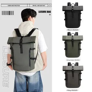 Nuovo Zaino da Uomo in Denim e Poliestere, Elegante e Casual, Grande Capacità, Leggero, per Computer, <span class=keywords><strong>Viaggi</strong></span> d'Affari e Pendolarismo - Product Image 1