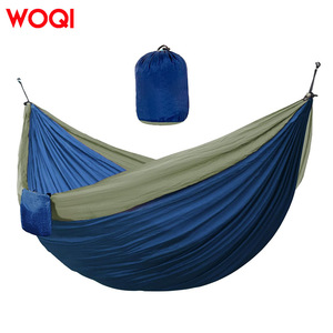 Hamac portable en nylon Woqi pour le camping avec mousquetons, design minimaliste, logo personnalisé, 0,7 kg, équipement de plein air léger - Product Image 1