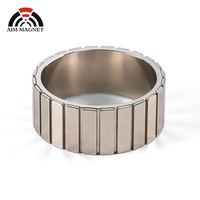 Segmen Motor Kuat NdFeB N52SH NdFeB, termasuk pemotong Las Rotor turbin angin, generator Magnet permanen Neodymium