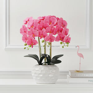SLF016 Prix d'usine <span class=keywords><strong>Orchidée</strong></span> artificielle en soie importée en pot, Phalaenopsis artificielle, Décoration <span class=keywords><strong>pour</strong></span> la maison et le bureau - Product Image 3