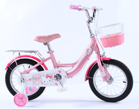 Vélo pour enfants mignon en forme de chaton, couleur rose vif, pour filles et garçons de 2 à 7 ans, avec des tailles de 12, 16 et 20 pouces, fourche en acier, type pédale