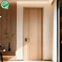Porte intérieure en composite bois-plastique PVC, étanche et insonorisée, pour chambre à coucher, fabriquée à Foshan.