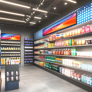 Odm/OEM tùy chỉnh kích thước dải màn hình siêu rộng thanh LCD Bảng điều chỉnh kéo dài hiển thị cho siêu thị Kệ Máy nghe nhạc quảng cáo - Product Image 1