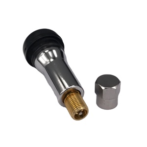 Tige de valve en laiton TR414 résistante à la corrosion - Bouchons personnalisés avec logo, jantes universelles, voitures, SUV, camions, pneus - Product Image 3