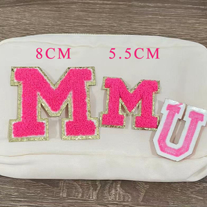 Parches de letras de chenilla de A-Z para niños, parches de chenilla con brillo en 10 colores, alfabeto para ropa, bolsa, 2,16 pulgadas, venta al por mayor - Product Image 5