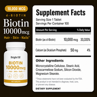 Comprimés de beauté à la biotine, vitamines pour adultes, soutien antioxydant, cheveux, peau, ongles sains, métabolisme énergétique
