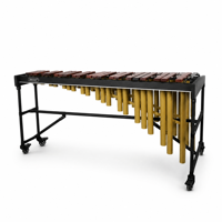 Marimba économique pour étudiants avec tubes résonateurs et support roulant, idéale pour les écoles de musique et les débutants