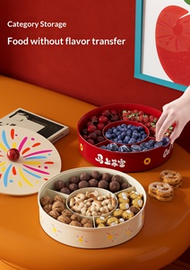 Mesa de Centro de Plástico de Alta Gama para Sala de Estar, con Tapa Sellada para Frutos Secos, Dulces y Bocadillos, Plato Multicapa para Frutas Secas <span class=keywords><strong>SJ</strong></span> - Product Image 6
