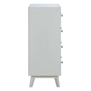 Armario alto clásico de madera con cinco cajones, unidad de almacenamiento para dormitorio o sala de estar, fabricado en Vietnam, diseño de fábrica. - Product Image 5