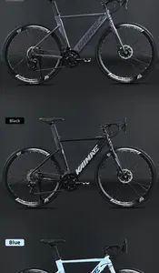 <span class=keywords><strong>Bicicleta</strong></span> de Carretera DomeRide con Manubrio Curvo de Aleación de Aluminio, Frenos de Disco Dobles, Horquilla con Suspensión, Cableado Interno, Ruedas 700C*28c - Product Image 6