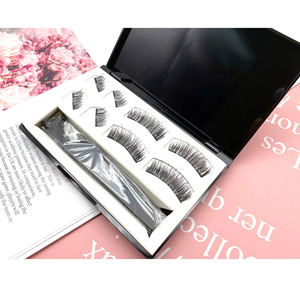 Segments de faux <span class=keywords><strong>cils</strong></span> magnétiques avec logo personnalisé <span class=keywords><strong>cils</strong></span> sans colle sans eye-liner <span class=keywords><strong>cils</strong></span> magnétiques 3D de marque privée - Product Image 3