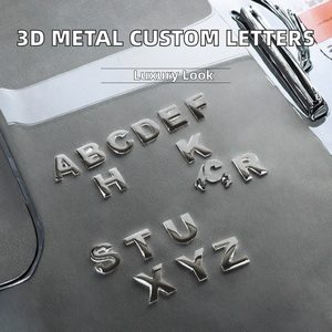 Autocollants de voiture 3D en métal personnalisés de 25 mm et 45 mm de hauteur, lettres et chiffres pour la décoration du coffre/du hayon avec garantie d'un an, badge de luxe - Product Image 2