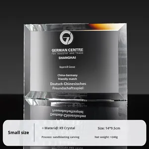 Trophée en verre cristal personnalisé <span class=keywords><strong>Plaque</strong></span> en verre incurvé pour cadeau souvenir - Product Image 6