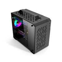 Ordinateur de bureau portable ZeroMaster X200 MATX avec côté en verre transparent, refroidissement par eau 240, ITX en alliage d'aluminium, tour complète, boîtier TYPE-C