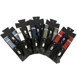 Haute Qualité Réglable 3 Clips Polyester Jacquard Tissu Y Style Boucle En Acier Bretelles Personnalisées pour Hommes et Femmes - Product Image 2