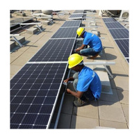 Système solaire au sol Angels Solar, rail de montage de panneaux solaires, structures photovoltaïques, base en béton, support de montage solaire pour toit plat