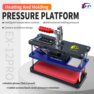 HZY EX-12PRO Dual-Heat Pressure Table For IPhone Samsung Android Repair Back Cover Heating Frame/Screen Heat Pressing Tools