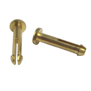 Fabriqué en Chine En Acier Inoxydable en <span class=keywords><strong>laiton</strong></span> petite tête de botte en métal <span class=keywords><strong>rivet</strong></span> bifurqué À Tête Plate fendue <span class=keywords><strong>rivet</strong></span> creux - Product Image 1