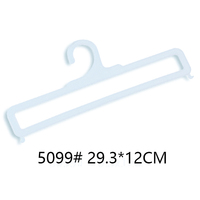 35cm Plastique Transparent PP Cintre Mural Manteau Crochet avec Hijab Châle Écharpe Serviette Rideau Emballage Titulaire