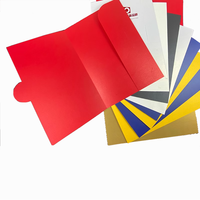 Carpetas de presentación de negocios A4 A5 ecológicas impresas personalizadas, bolsillos, papel elegante en relieve con logotipo de la empresa para uso en la oficina