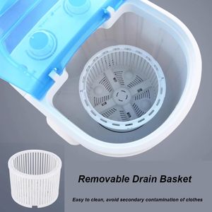 Lave-chaussures électrique portable mini semi-automatique à chargement par le haut en plastique avec une capacité de 2 kg pour usage domestique - Product Image 4