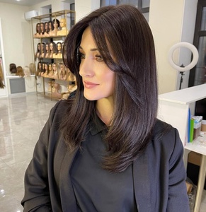 Rìa tóc giả tóc con người màu sắc tự nhiên ngắn Bob lớp cắt Remy Nga lớp biểu bì phù hợp HD ren phía trước tóc giả lớn màu trắng lớp <span class=keywords><strong>bangs</strong></span> - Product Image 1