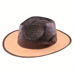 หมวกปานามาแบบใหม่ปี 2025 สำหรับผู้ชายและผู้หญิง ตกแต่งด้วยการเย็บสองสี ป้องกันแสงแดดสำหรับฤดูร้อน ลายเรียบง่าย พิมพ์ลายสกรีนบนผ้าไหม เหมาะสำหรับชายหาด ใช้สำหรับงานโปรโมชั่น - Product Image 6