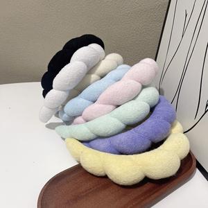 Diadema de baño con diseño de nubes para mujeres <span class=keywords><strong>y</strong></span> niñas-Turbante de cabello absorbente suave para ducha, spa, lavado de <span class=keywords><strong>cara</strong></span> - Product Image 6