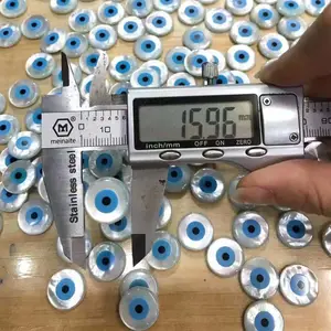 10mm runde blaue böse Augen mit bösen Augen des Perlmutt