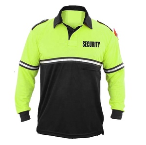 Security Polo With Reflective Design Front and Back Performance Polo With Moisture Wicking Technology