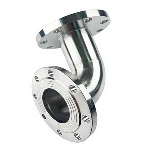 GB Standaard 316L roestvrij staal 90 graden dubbele schijfflens elleboog flens roterende waterleidingverbinding interne externe polijsten - Product Image 5