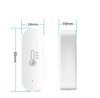 Capteur de température et d'humidité sans fil Tuya Smart Home, détecte la température intérieure pour une alarme de liaison automatique