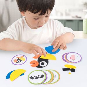 Divertidos Rompecabezas Educativos de Madera Montessori con Formas Geométricas de Animales y Colores para Niños - Product Image 5