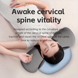 Oreiller de massage intelligent à compression d'air avec chauffage rechargeable 3 en 1 pour soulager la douleur, traction cervicale, relaxant pour les épaules - Product Image 5