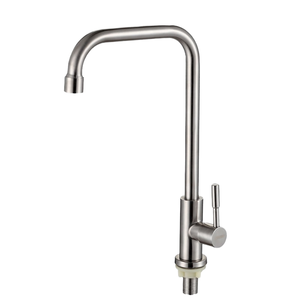 Stainless Steel <b>Black</b> Brushed Modern Rotating Chrome <b>Kitchen</b> <b>Mixer</b> <b>Taps</b> LT-278 Single Hole Deck Mounted Sink Faucets Aerated - Product Image 1
