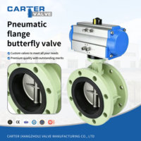 Válvula de Mariposa Eléctrica Neumática con Brida, CF8, Acero Inoxidable, Acción Simple, Triple Excéntrica, Sello Duro, para Vapor y Químicos, JIS