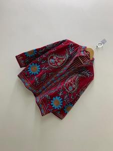 Hecho a mano Suzani corto bordado Hippie Floral terciopelo Suzani bordado a mano chaqueta cuello simulado terciopelo chaqueta a medida - Product Image 4