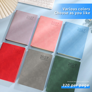 2027 Custom Printing <b>A5</b> Softcover Factory Price PU Leather Daily Weekly Monthly Journal Diary Agenda Planners <b>Notebooks</b> - Product Image 2