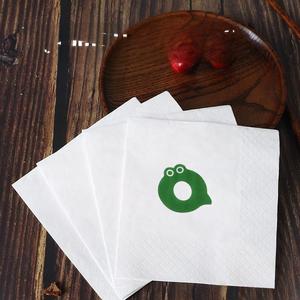 Usine directe 2 plis blanc dîner serviettes Restaurant papier de soie pour usage domestique Premium Stock - Product Image 2