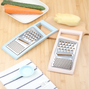 Juego de rallador de mano Manual de acero inoxidable para cocina doméstica pequeña, 3 tamaños diferentes para zanahorias de <span class=keywords><strong>Chocolate</strong></span>, jengibre, herramienta de Metal - Product Image 3