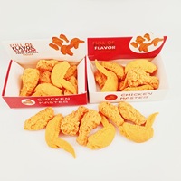 Nuevos suministros de papelería creativos para estudiantes, alitas de pollo fritas simuladas y borradores de patas de pollo al por mayor