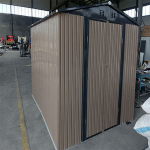 Vente <span class=keywords><strong>en</strong></span> gros de remise de <span class=keywords><strong>garage</strong></span> <span class=keywords><strong>en</strong></span> métal beige pour outils <span class=keywords><strong>Toit</strong></span> replié Stockage extérieur pour bâtiment de jardin <span class=keywords><strong>Bois</strong></span> traité sous pression pour stationnement de voiture - Product Image 2