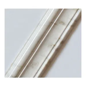 high quality white natural stone marble skirting for hotel interior design floor