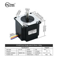 Moteur pas à pas Nema 23 à boucle fermée 1.2Nm 2Nm 3Nm 3A 4 fils 56mm 112mm 6.35mm 8mm Kit de moteur pas à pas à commande linéaire CNC