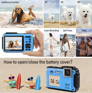 <b>Camera</b> 4K 64MP Autofocus Selfie Dual Screen Waterproof Shockproof Stabilization DCW03 1.4K Ultra-high-definition Video Reco - Product Image 4