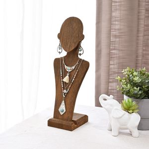 초상화 몸 보석 피어싱 디스플레이 카드 몸통 더미 나무 마네킹 보석 스탠드 보석 디스플레이 - Product Image 5