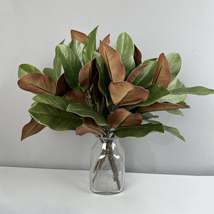 Feuilles de Magnolia Artificielles Décoratives Branches de Plantes Ornement de Jardin Verdure Fleurs <span class=keywords><strong>en</strong></span> Plastique Artificielles Intérieur/Extérieur - Product Image 1