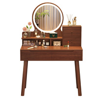 Nouvelle coiffeuse en bois moderne et simple, luxe léger, pour chambre à coucher, bureau de rangement pour le maquillage, pour petit appartement