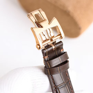 Montre mécanique de luxe haut de gamme pour homme, cadran noir, boîtier or rose, calendrier complet, fonction phases de lune, nouvelle collection 2026 - Product Image 2